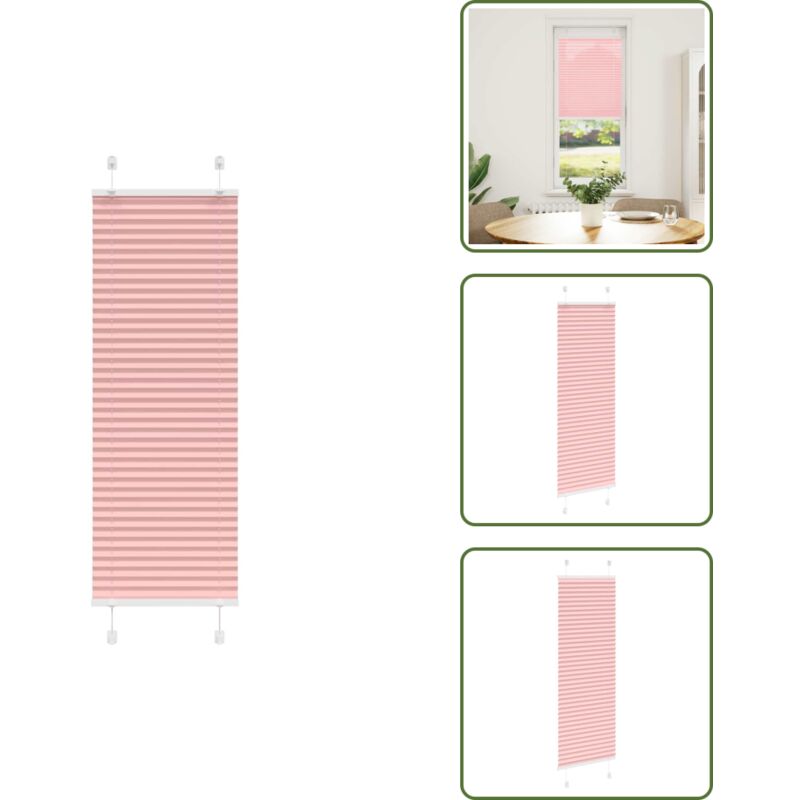 Plissee Rosa 40x100 cm Stoffbreite 39,4 cm Polyester - Plissee - Plissees - Faltrollo - Jalousie