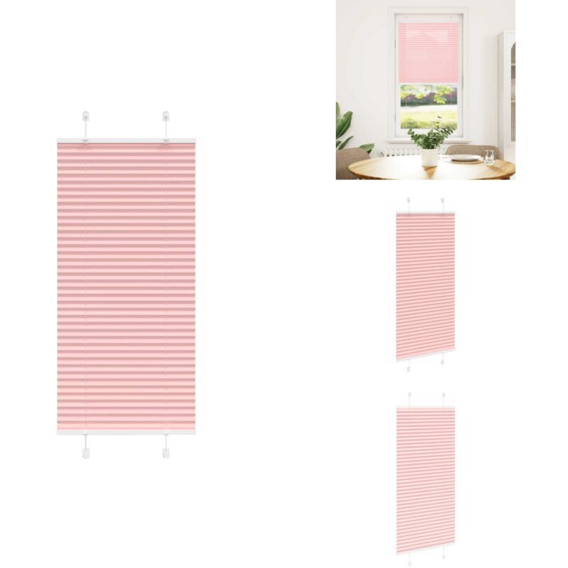 Plissee Rosa 65x150 cm Stoffbreite 64,4 cm Polyester - Plissee - Plissees - Faltrollo - Jalousie