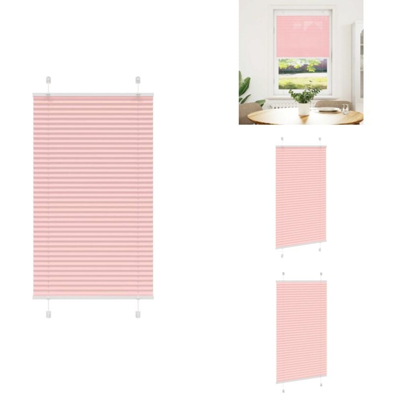 Plissee Rosa 70x100 cm Stoffbreite 69,4 cm Polyester - Plissee - Plissees - Faltrollo - Jalousie