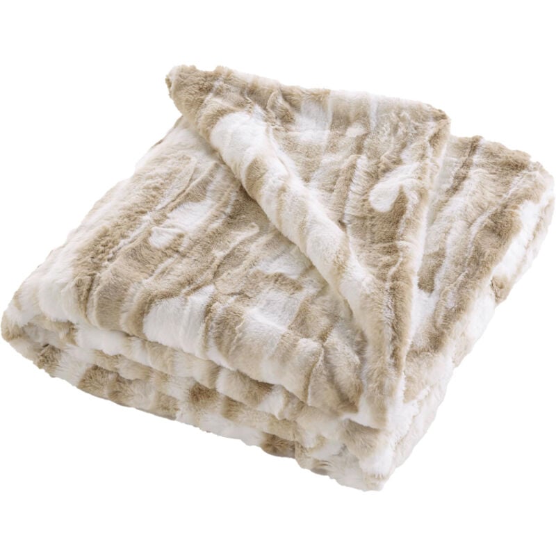 Douceur D'intérieur - Plüschdecke aus Kunstfell, chayenne