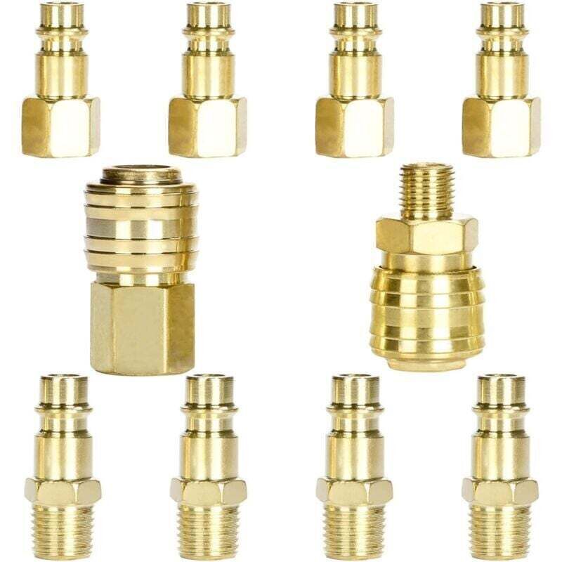 Pneumatische Armatur 1/4 npt Druckluftarmatur 1/4 Zoll Luftarmatur Schnellanschluss Druckluftansaugnippel