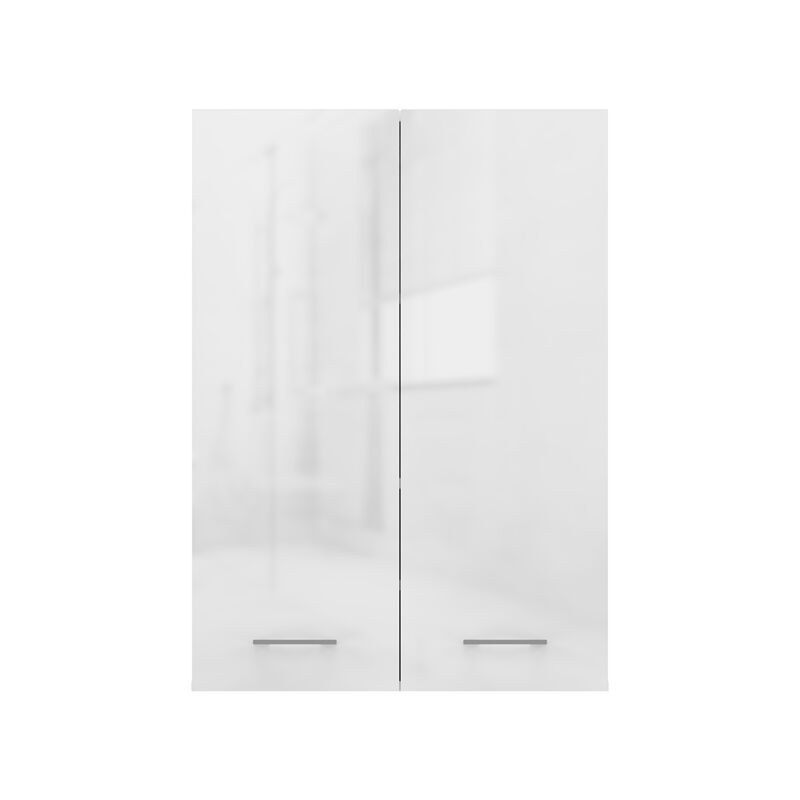 Unterschrank über der Waschmaschine POLA MINI DD Weiß Hochglanz