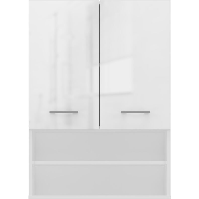 Unterschrank über der Waschmaschine Pola Mini DK Weiß Hochglanz