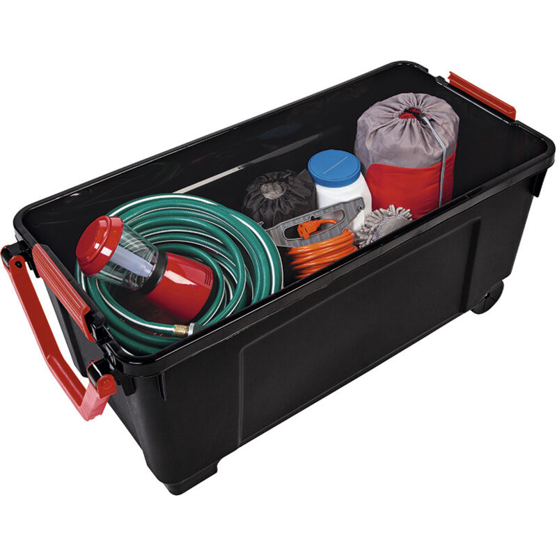 Pongotodo-Box 'Explorer Box' 170L mit Griff und Rädern 49x103x50cm