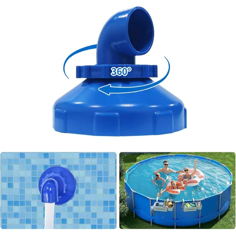 Pool-Einlaufdüse, Pool-Rücklaufdüse, 38/32 mm Einlaufdüse, Pooldüse, Pool-Einlaufdüse, für Standard-Pool-Einlaufdüse, verstellbarer Düsenkopf