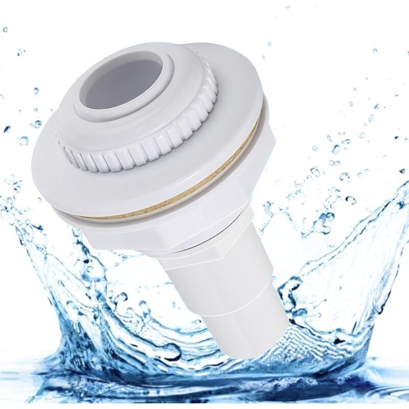 Pool-Einlaufdüse, Stahlwand-Pool-Einlaufdüse, 38/32 mm Einlaufdüse, für Standard-Pool-Einlaufdüse, verstellbarer Düsenkopf Ymyny