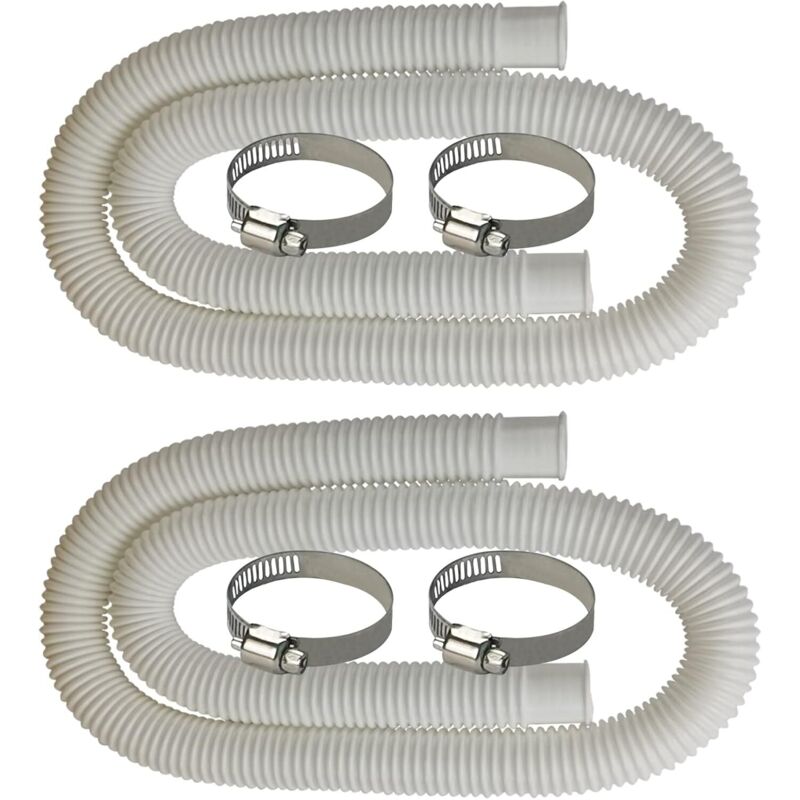 Pool Ersatzschlauch für oberirdische Pools Zubehör Poolpumpe Ersatzschlauch 149,9 x 3,2 cm, Poolschlauch (2 Schlauch, 3,2 x 150 cm) (2)