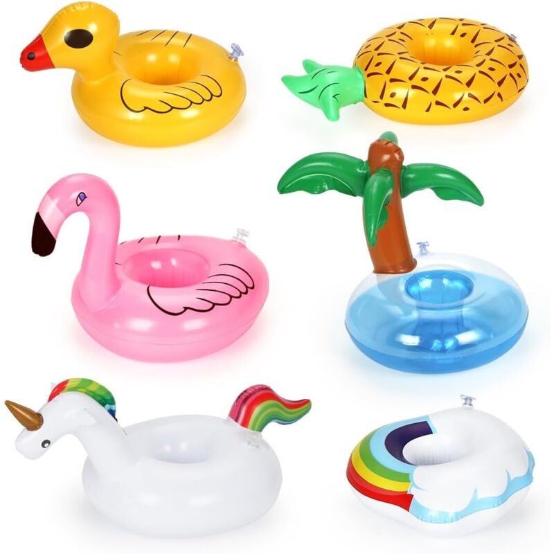 Pool-Getränkehalter, Pool-Glashalter, aufblasbarer Pool-Getränkehalter, schwimmende Pool-Bar, aufblasbarer Halter für Schwimm-, Sommer- und