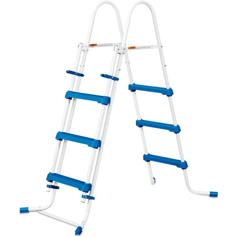 Mucola - Pool Leiter 5 stufig Edelstahl Schwimmbecken Treppe Hochbeckenleiter Einbauleiter Poolleiter Schwimmbad Leiter