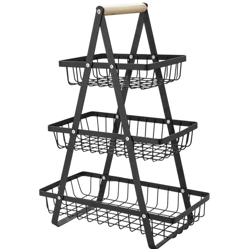 3-stöckiger Obsthalter, abnehmbarer Obst- und Gemüsekorb, Brotkorb, Gemüsehalter, Obstkorb, Korb für Obst, Gemüse, Snacks, Aufbewahrungskorb, Küche,