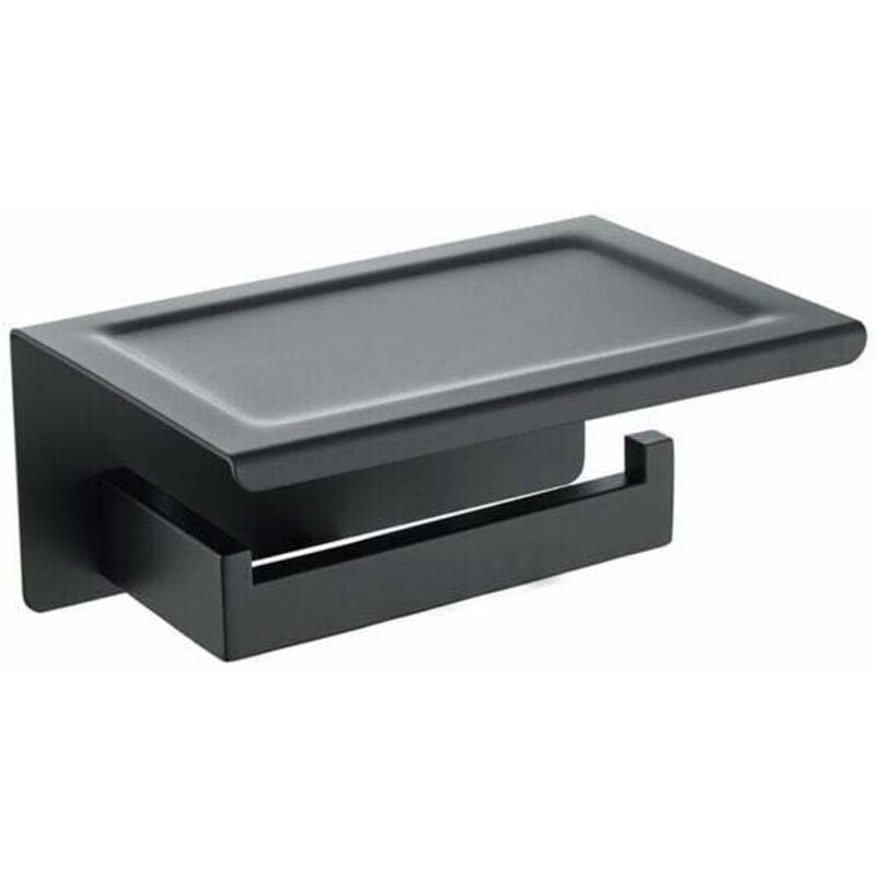 Porte Papier wc Porte Papier Toilettes Mural Peint Noir Porte Papier Toilette avec Support de Téléphone