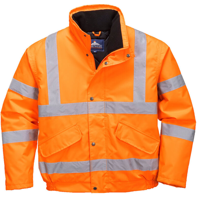 Portwest Gefütterte Warnschutz Pilotenjacke EN342 orange 4XL