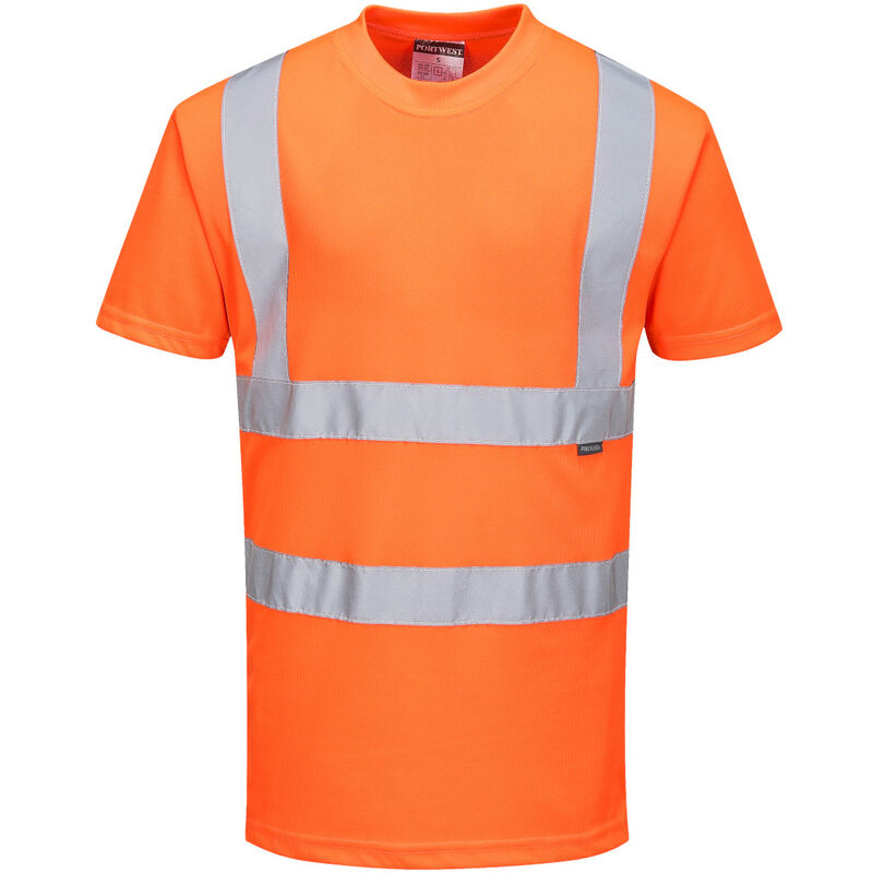 Portwest Herren Warnschutz T-Shirt Atmungsaktiv, Klasse 2 Gr. XXXXL