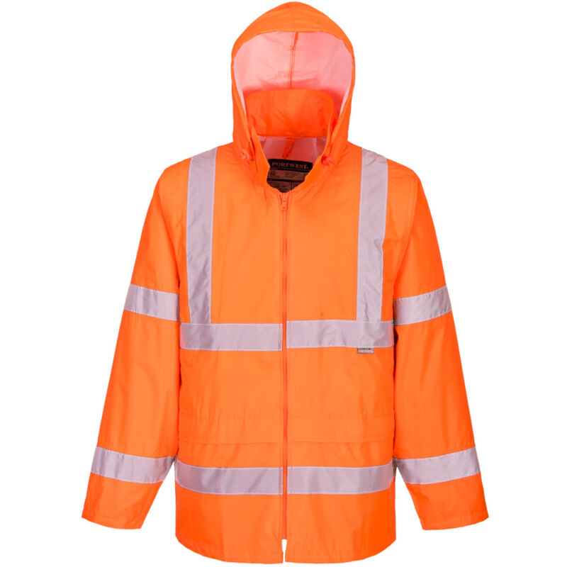Portwest Warnschutz Regenjacke für Herren H440 Orange L