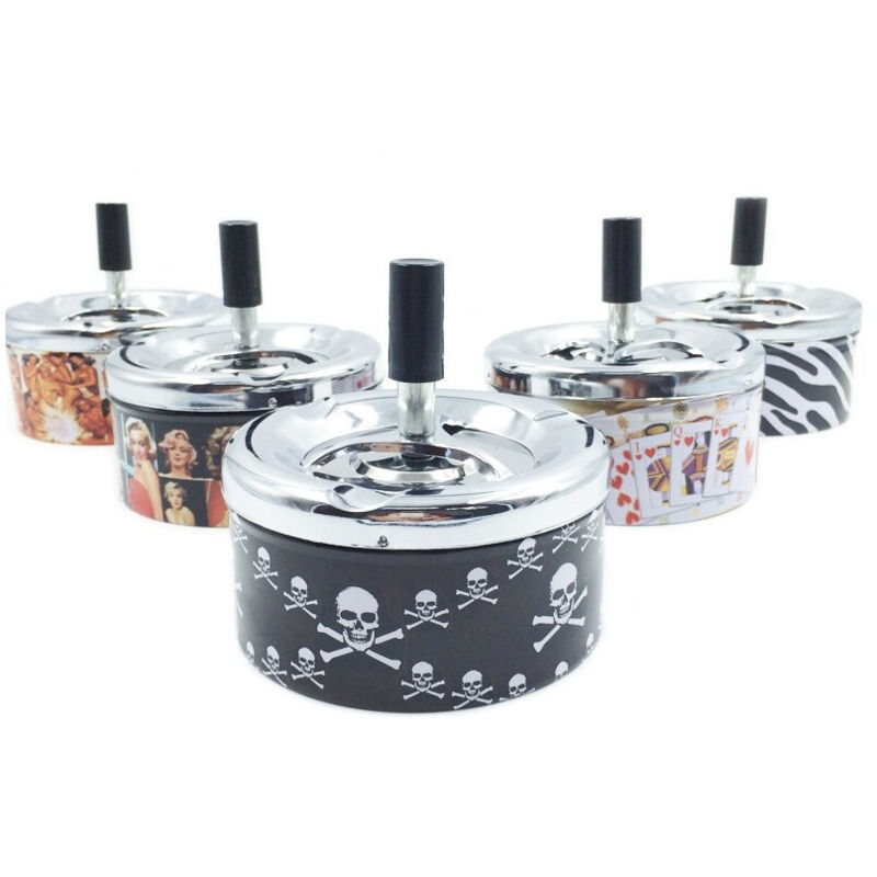 Trade Shop - ASCHENBECHER DREH-ASCHENBECHER AUSZEICHNUNGEN WINDDICHTER ASCHENBECHER VERSCHIEDENE DESIGNS -