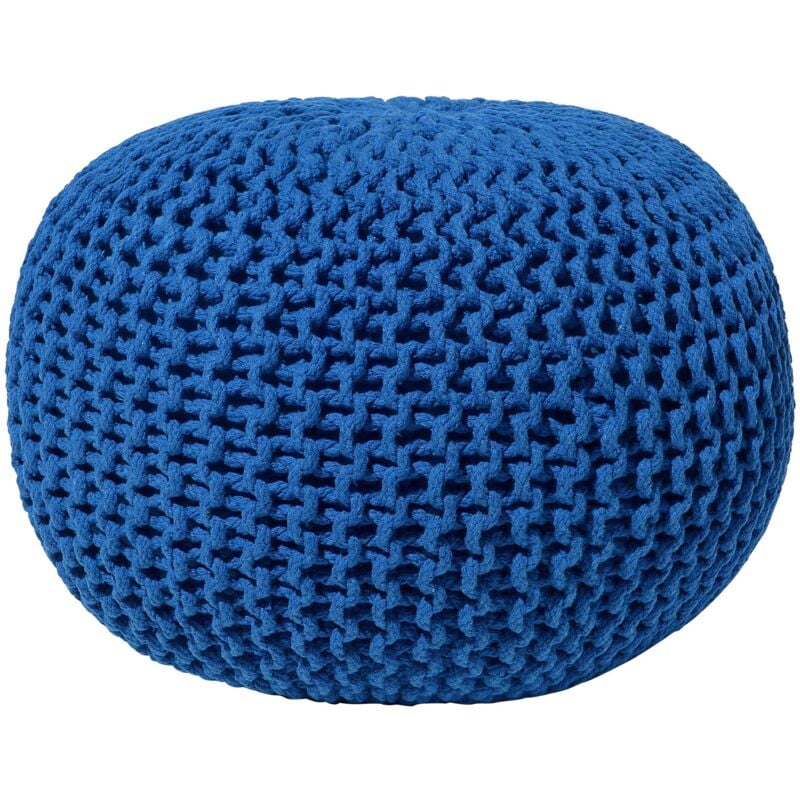 Pouf CONRAD Baumwolle Marineblau
