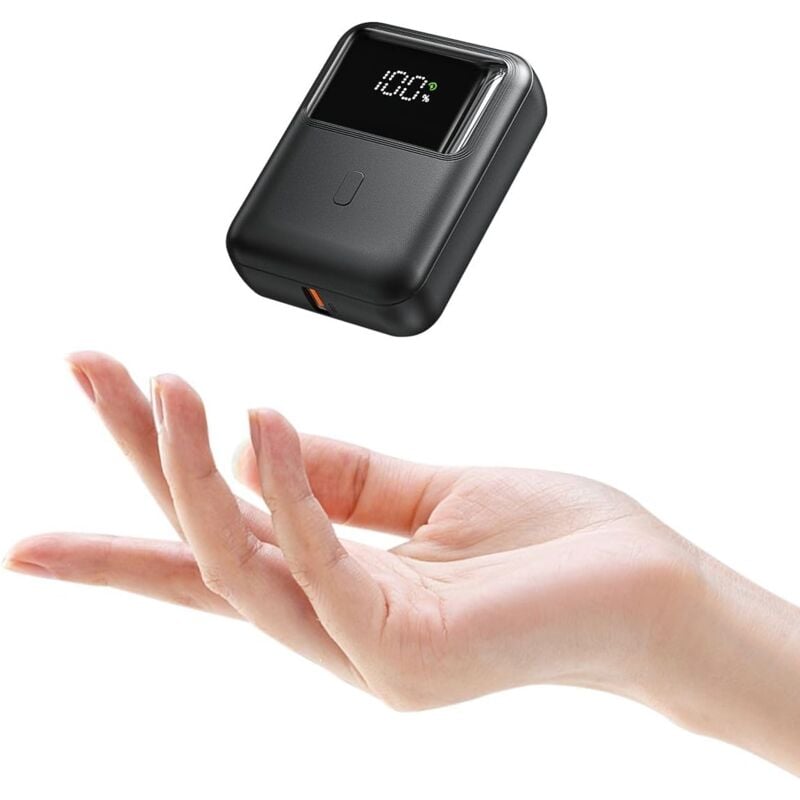 Power Bank 10000 mAh, 22,5 w Mini Ultra Compact Power Bank, schnell aufladbarer tragbarer Akku, USB-C-Ausgang und Eingang, externes Ladegerät mit