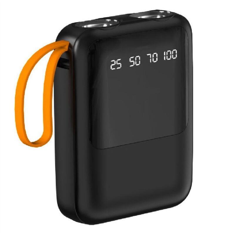 Tlily - Power Bank Box 3x18650 4-In-1 diy Akkulade-Aufbewahrungskoffer usb Typ c mit Taschenlampe zum Aufladen von Mobiltelefonen,A