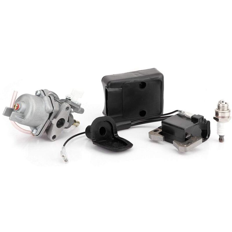 Ej.Life Zündspule, Fahrradzubehör Vergaser Zündspule Luftfilter Zündkerze Ersatz für 47CC 49CC Mini Pocket Bike Zum Tuning Vergaser Pocket Bike