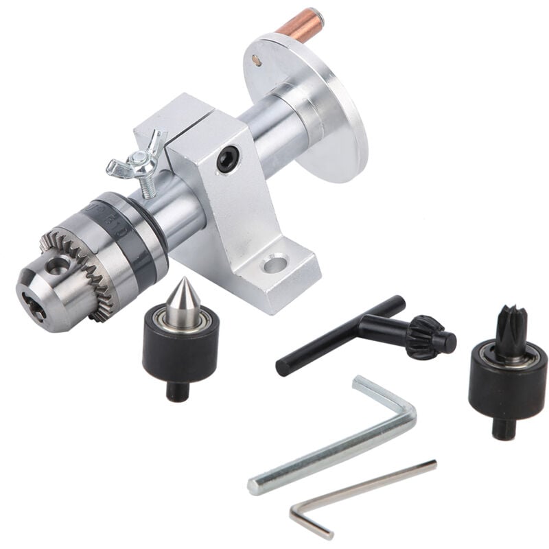 Präzise angetriebene Drehspitze für die Holzbearbeitung mit Schlüssel für Mini-Drehbank.
