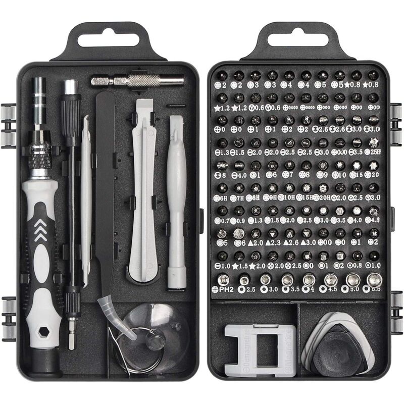 Präzisionsschraubendreher-Set, Faireach 115-in-1 Profi-Reparaturwerkzeug-Schraubendreher-Set, Multifunktions-Magnetschraubendreher für iPhone,