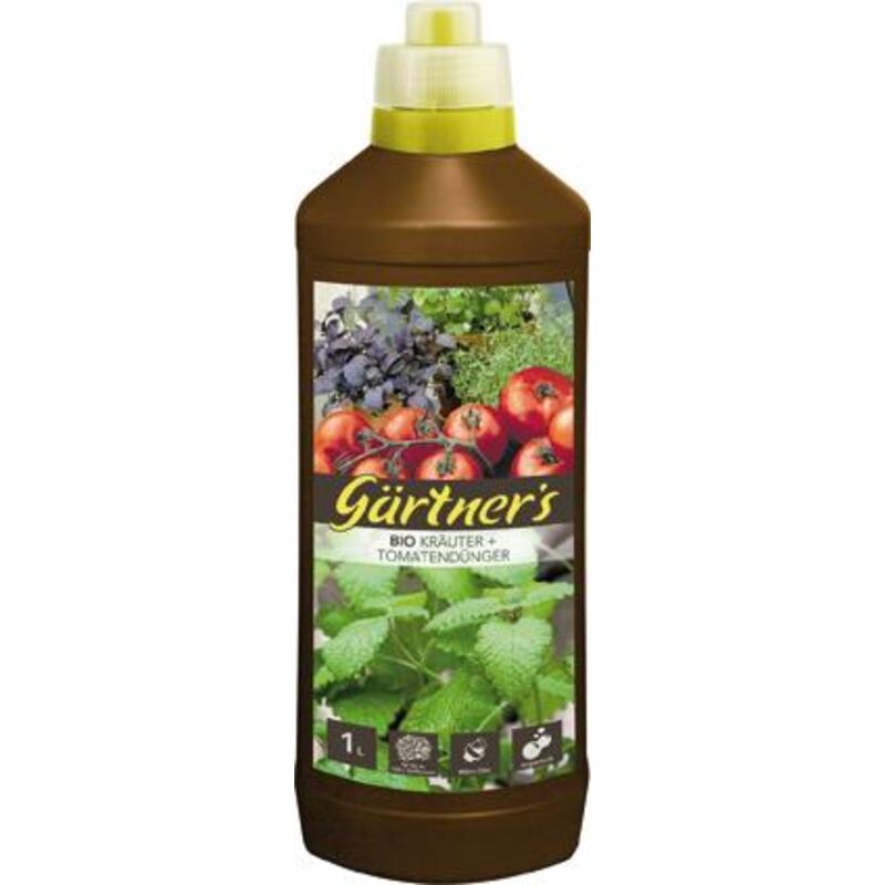 Gartners - Bio Dünger für Kräuter + Tomaten, 1 l