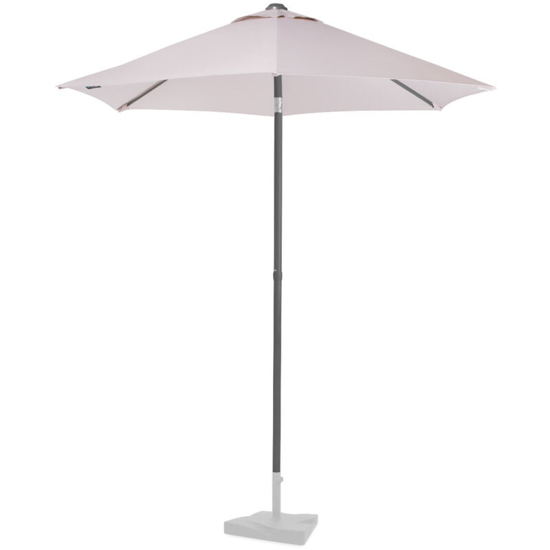 VONROC Premium-Sonnenschirm Torbole Ø200cm – Robuster Sonnenschirm – UV-beständig – Beige – Inklusive Schutzhülle