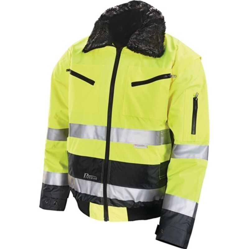 Prevent - asatex Warnschutz-Pilotenjacke gelb / grau Größe m - 174ZG/M