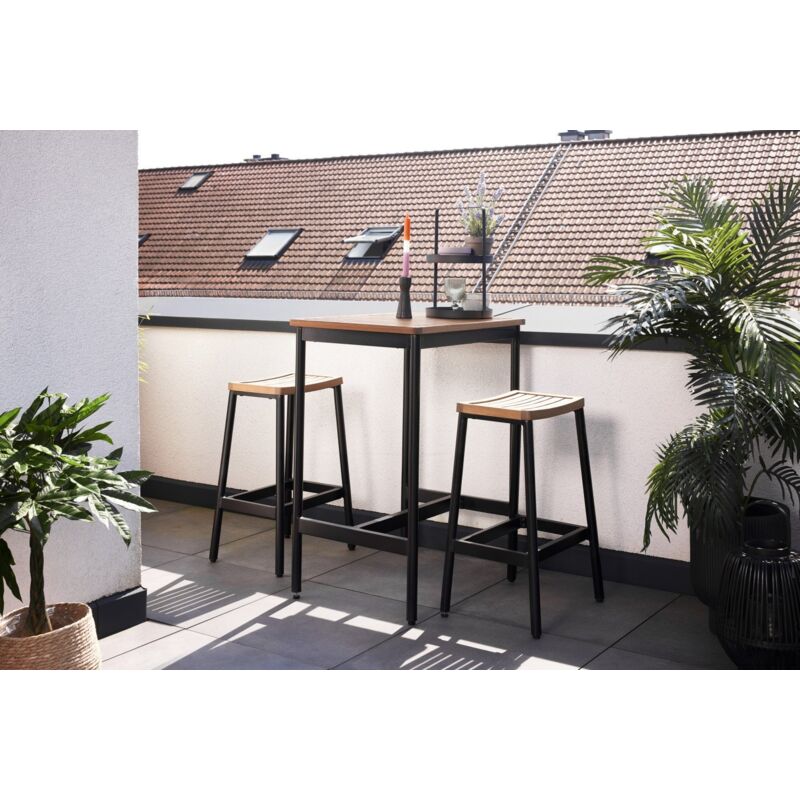 Primaster - Bar-Set Salo Eucalyptusholz Bar Set