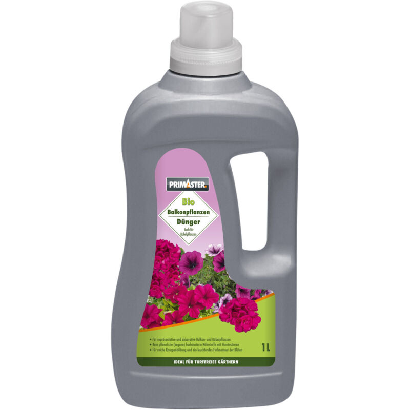 Primaster - Bio Flüssigdünger 1 l für Balkon- & Kübelpflanzen Dünger