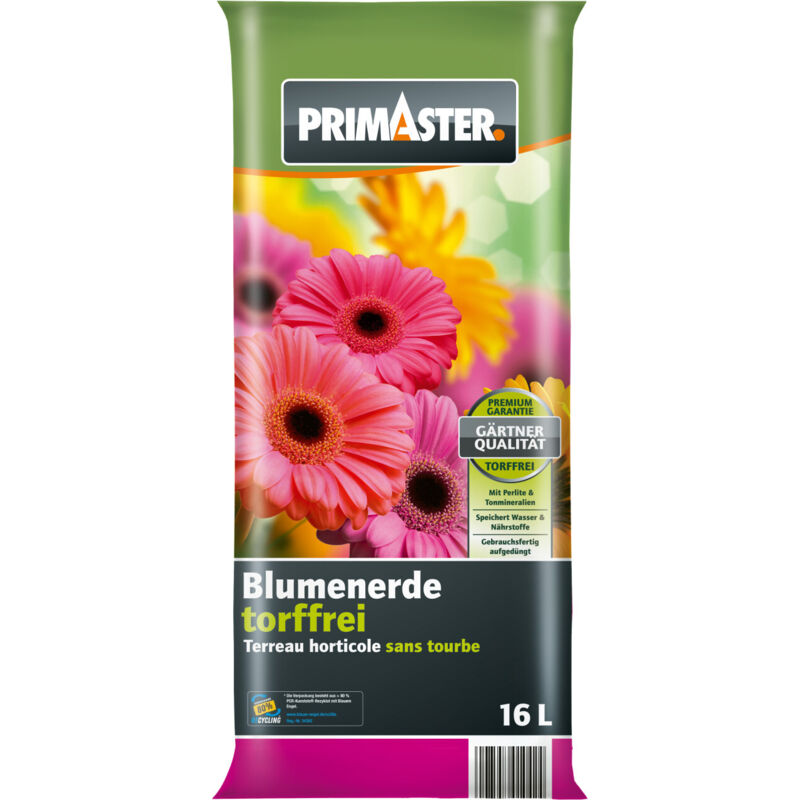 Blumenerde 16 l torffrei Erde - Primaster