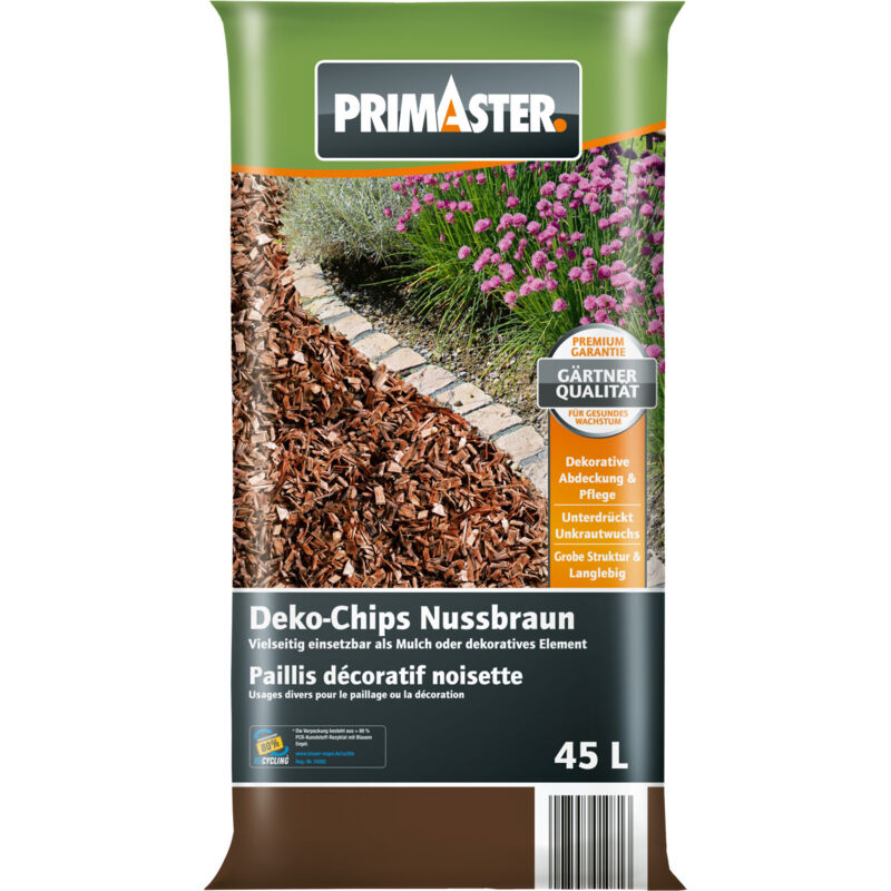 Deko - Holzchips Nussbraun 45 l Deko Chips - Primaster