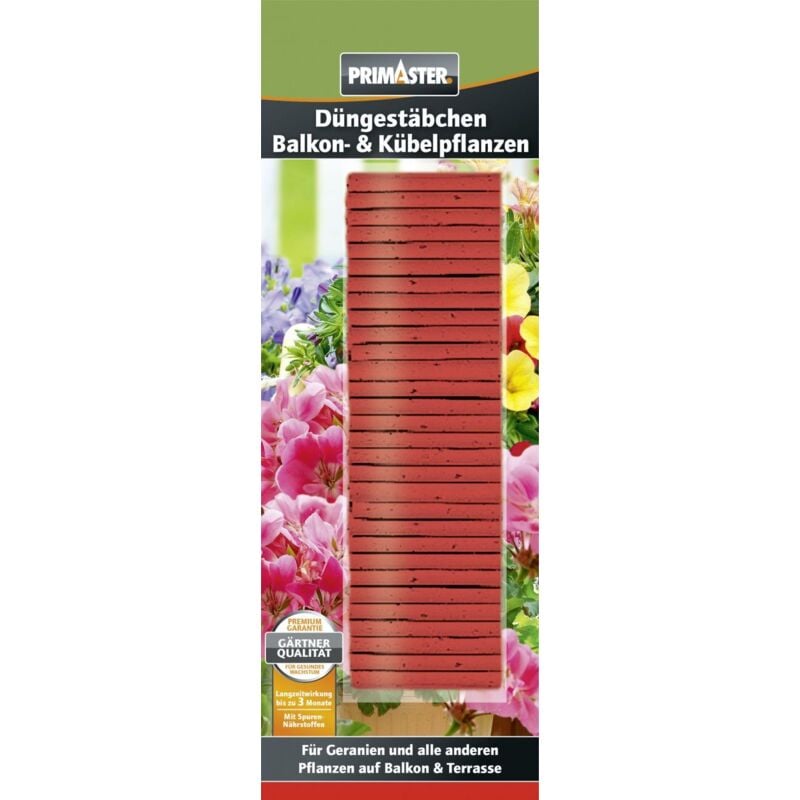 Primaster - Düngestäbchen 30 Stück Balkon- und Kübelpflanzen Dünger