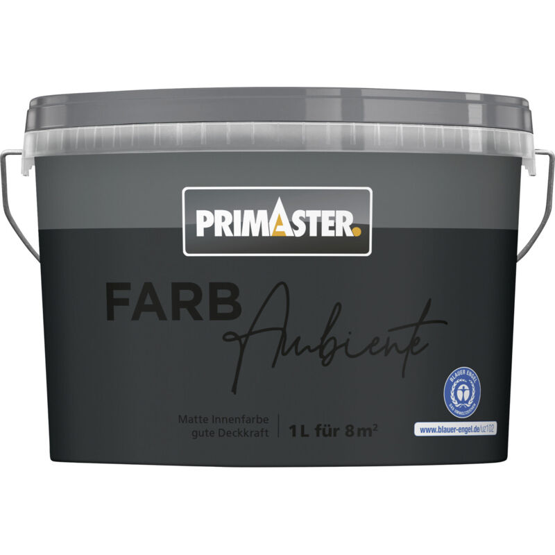 Primaster Farbambiente Wandfarbe matt anthrazit 1 L Innen