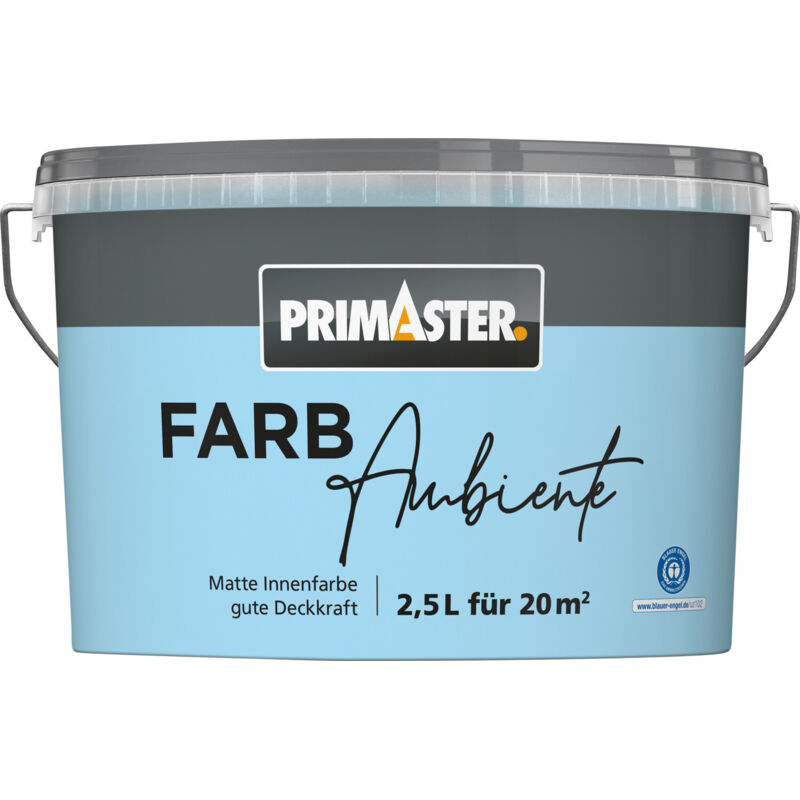 Primaster Farbambiente Wandfarbe matt himmelblau 2,5 L Wandfarbe