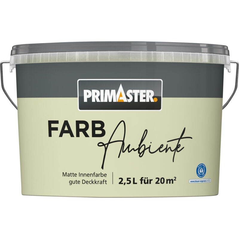 Primaster Farbambiente Wandfarbe matt matcha 2,5 L Wandfarbe