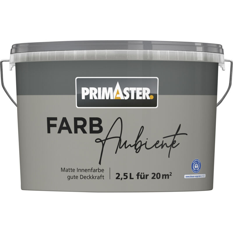 Primaster Farbambiente Wandfarbe matt naturgrau 2,5 L Wandfarbe