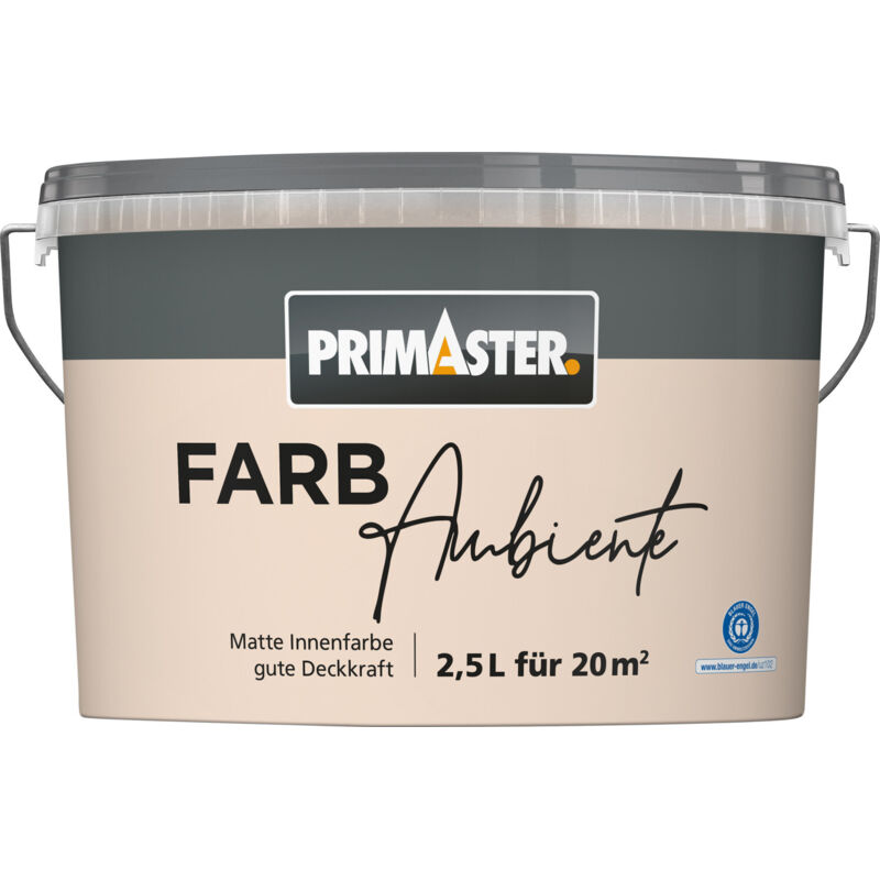 Primaster Farbambiente Wandfarbe matt nude 2,5 L Wandfarbe