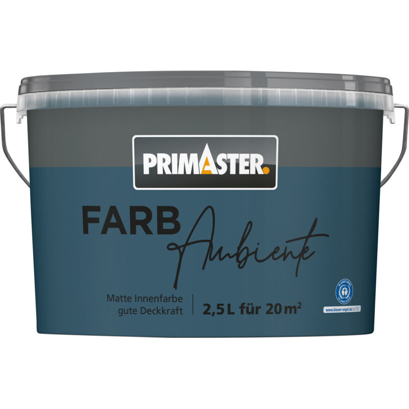 Primaster Farbambiente Wandfarbe matt pazifik 2,5 L Wandfarbe