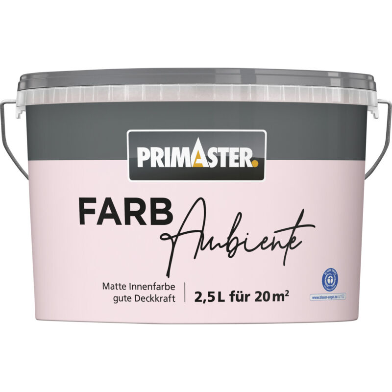 Primaster Farbambiente Wandfarbe matt rose 2,5 L Wandfarbe