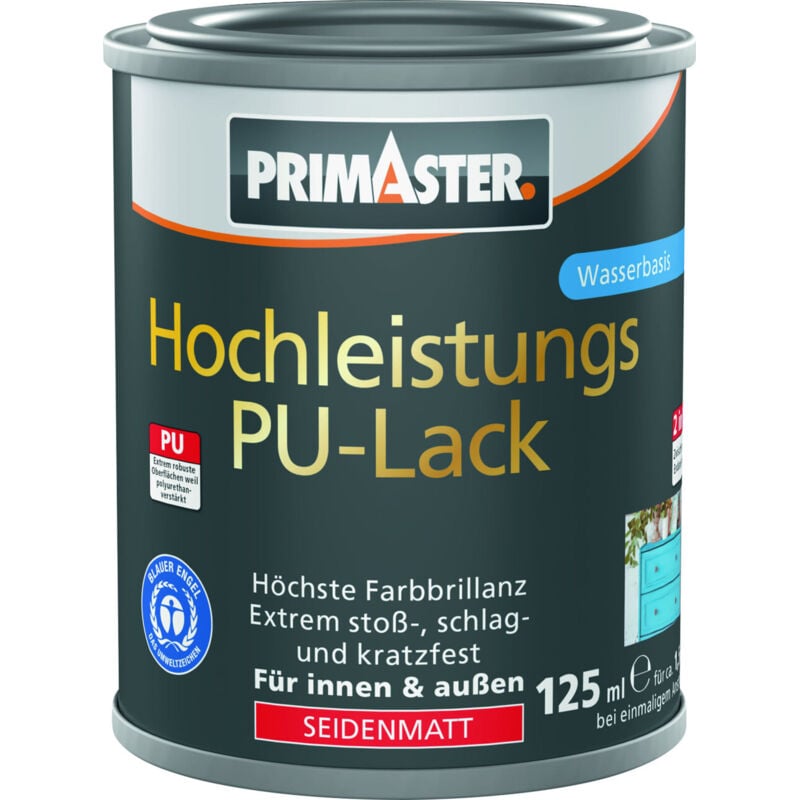 Primaster Hochleistungs PU-Lack schokobraun seidenmatt 125 ml Lack