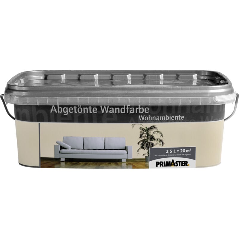 Primaster - Wandfarbe Wohnambiente 2,5L Crema Matt Innenfarbe Deckenfarbe