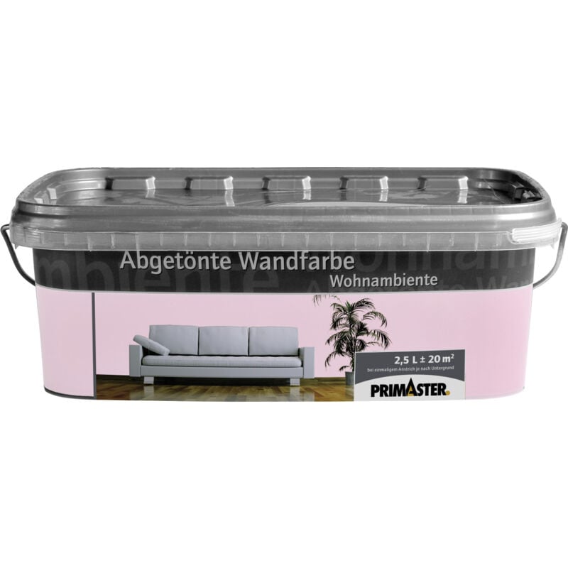 Primaster - Wandfarbe Wohnambiente 2,5L Wildrose Matt Innenfarbe Deckenfarbe