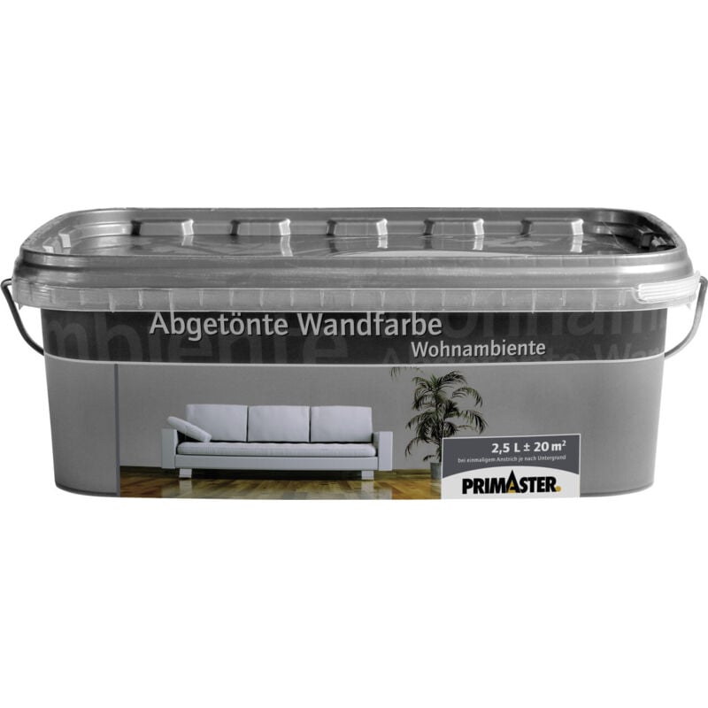 Primaster - Wandfarbe Wohnambiente 2,5L Stahl Matt Innenfarbe Deckenfarbe