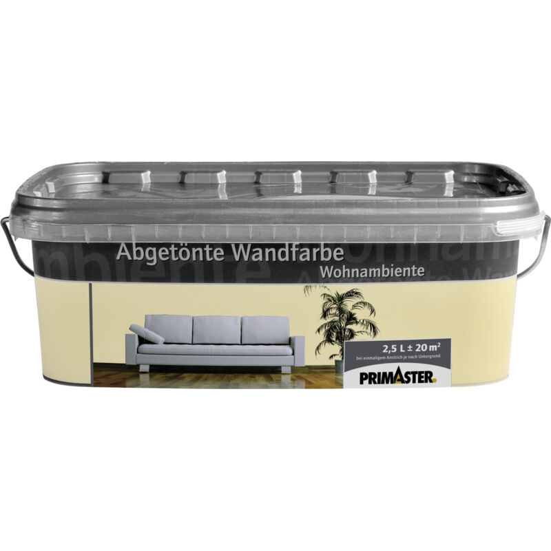 Primaster - Wandfarbe Wohnambiente 2,5L Vanille Matt Innenfarbe Deckenfarbe