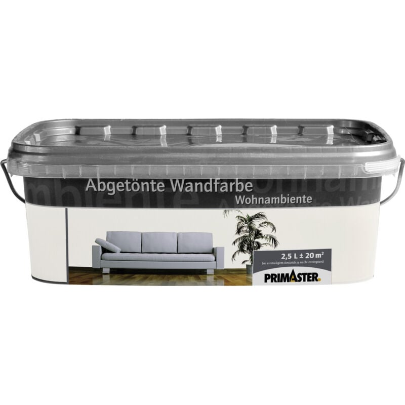 Primaster - Wandfarbe Wohnambiente 2,5L Milch Matt Innenfarbe Deckenfarbe