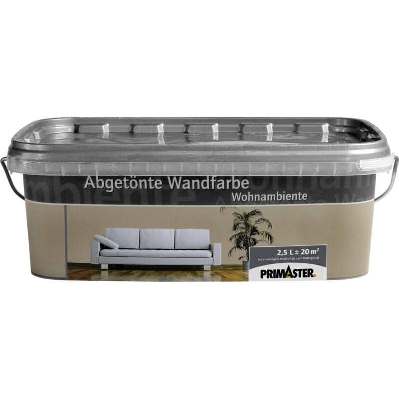 Primaster - Wandfarbe Wohnambiente 2,5L Kakao Matt Innenfarbe Deckenfarbe
