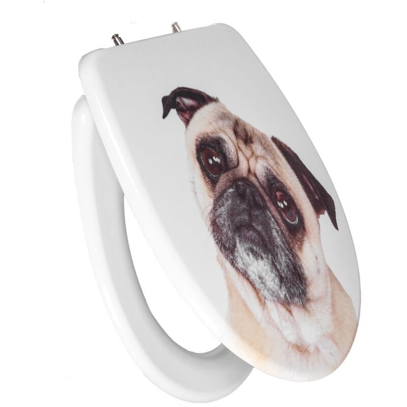 WC-Sitz mit Absenkautomatik Mops weiß WC-Sitz - Primaster