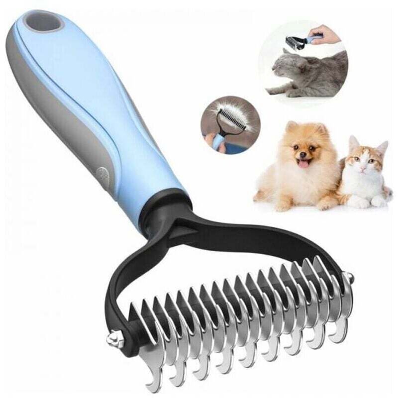 Professionelle Hundebürste – Langhaarbürste für Hunde und Katzen, Anti-Shedding-Haustierbürste, entfernt Unterwolle von Hunden und Katzen, löst