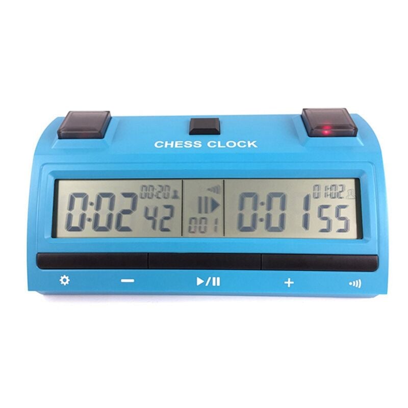 Professionelle Schach Digital Timer Uhr Count Up Down Brettspiel Stoppuhr Bonus Wettbewerb Stundenzähler